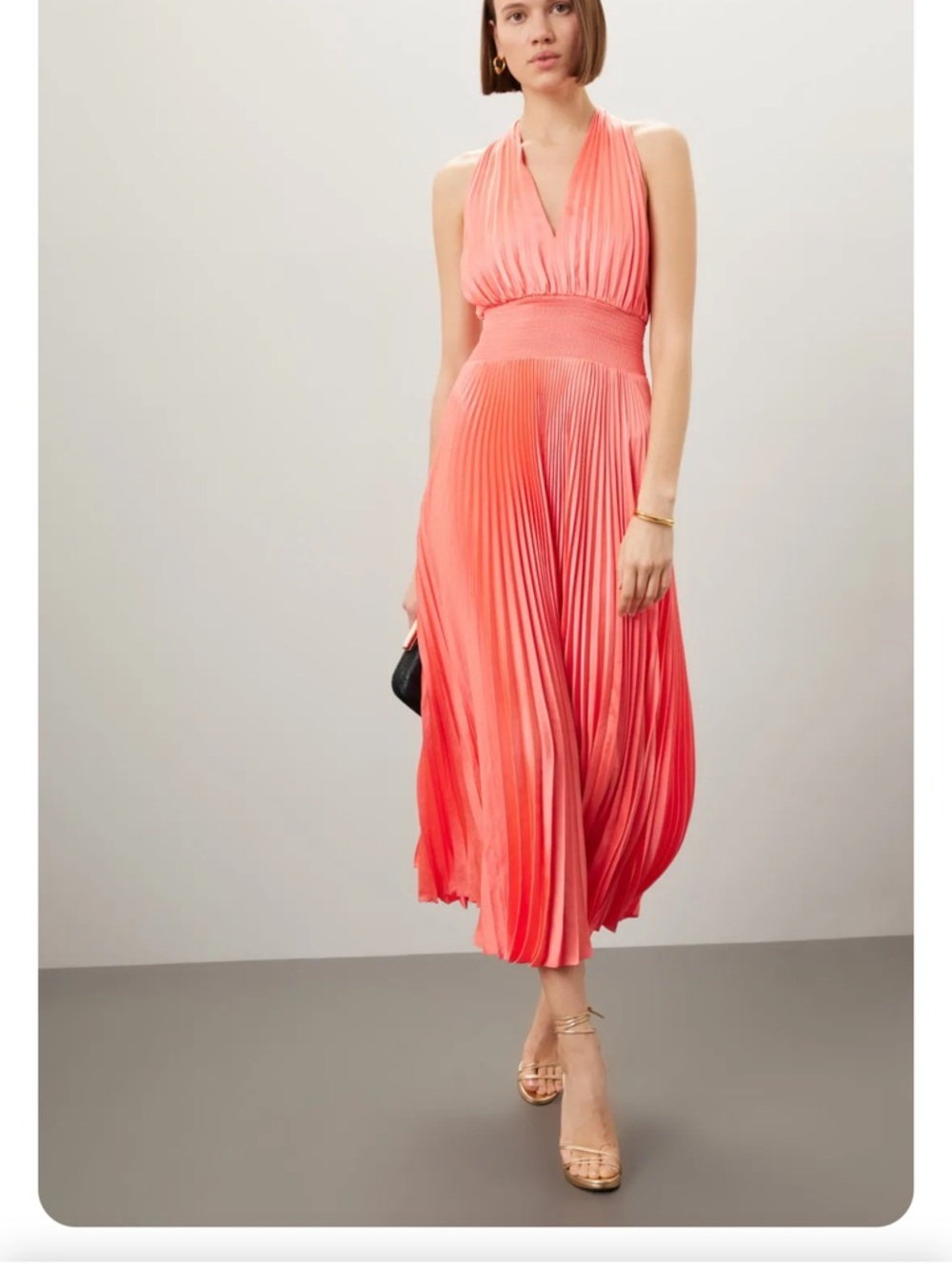 A.L.C The rose midi dress Coral Pink